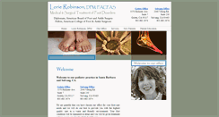 Desktop Screenshot of lorierobinsonpodiatry.com